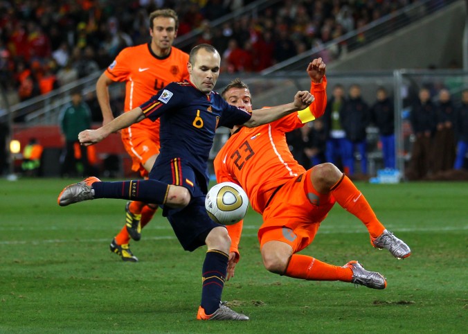 Andreas Iniesta decides the 2010 World Cup final at Soccer City Stadium, Johannesburg, on July 11th 2010.