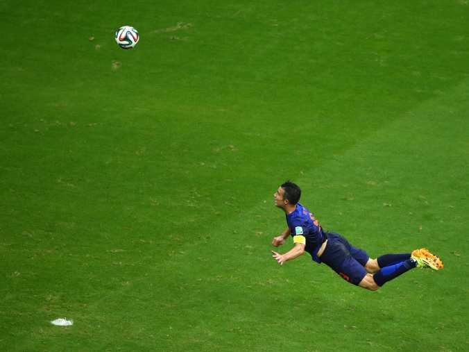 The most iconic goal of the tournament so far from Robin van Persie.